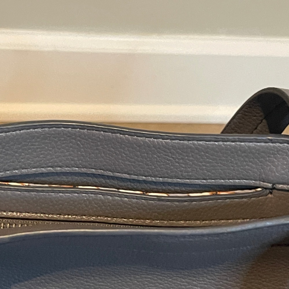 Vera Bradley East West Tote Bag Gray Floral Interior Work Travel Everyday‎ - Picture 5 of 13